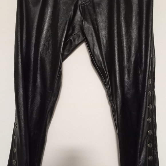 SOLD! Vintage Lip Service Faux Leather Pants - Goth, Metal, Punk - Picture 3 of 6